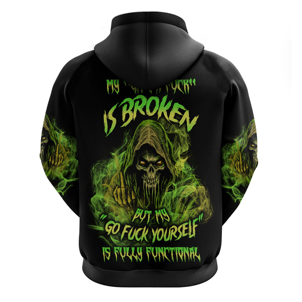 My Give A F Is Broken Reaper Hoodie TS04