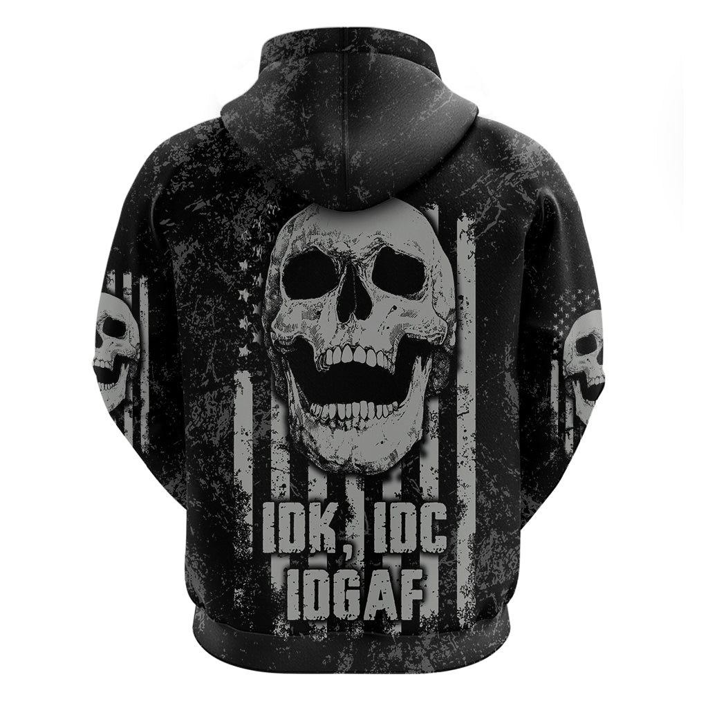 IDGAF Flag Skull Hoodie TS04