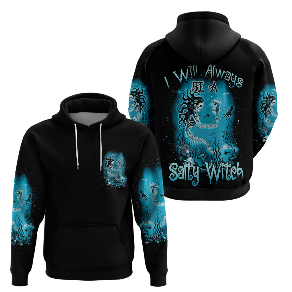 Salty Witch Mermaid Halloween Hoodie TS04