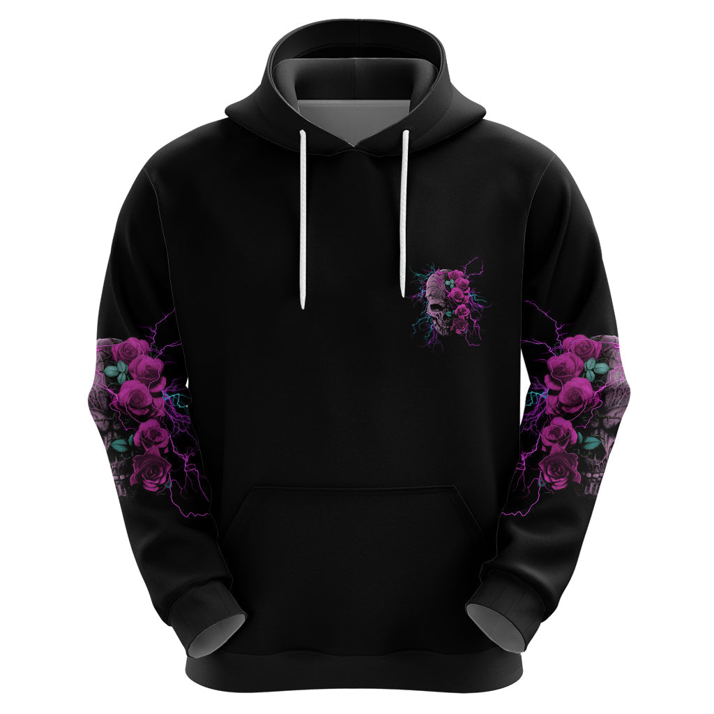 Underestimate Me Rose Skull Hoodie TS04
