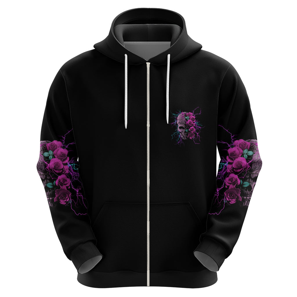 Underestimate Me Rose Skull Hoodie TS04
