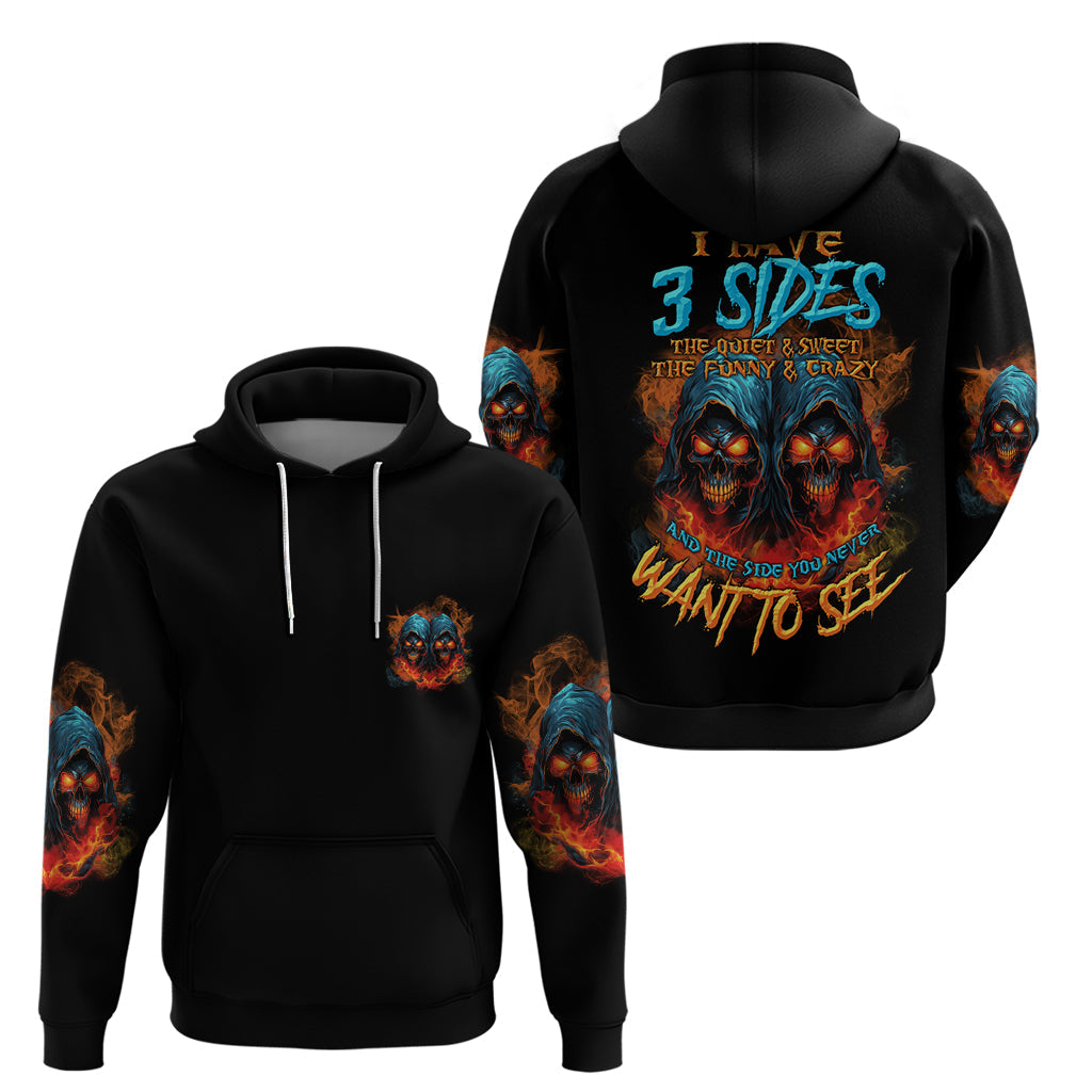I Have 3 Sides Skull Reaper Hoodie TS04