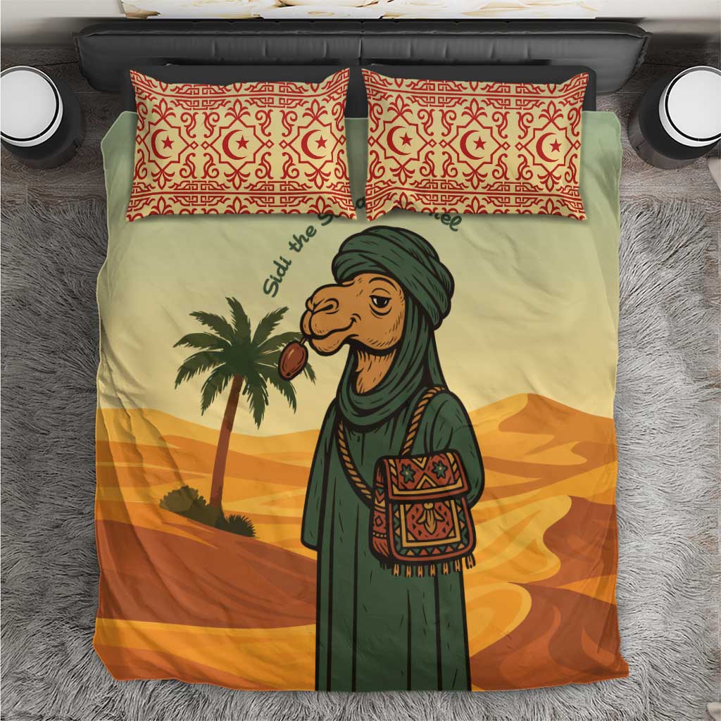 Mauritania Bedding Set - Sidi the Sahara Camel Cartoon and Desert Caravan Design TS04