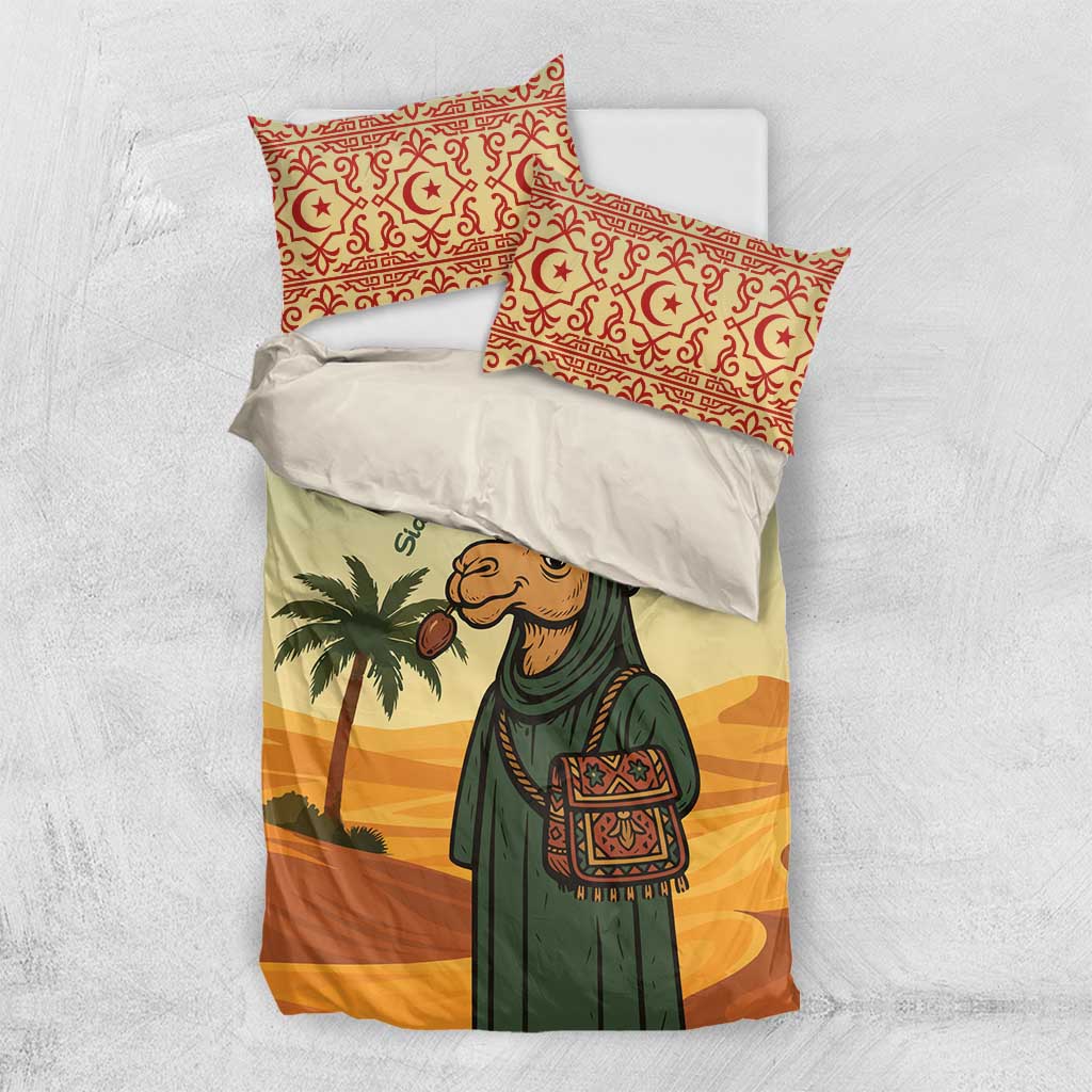 Mauritania Bedding Set - Sidi the Sahara Camel Cartoon and Desert Caravan Design TS04