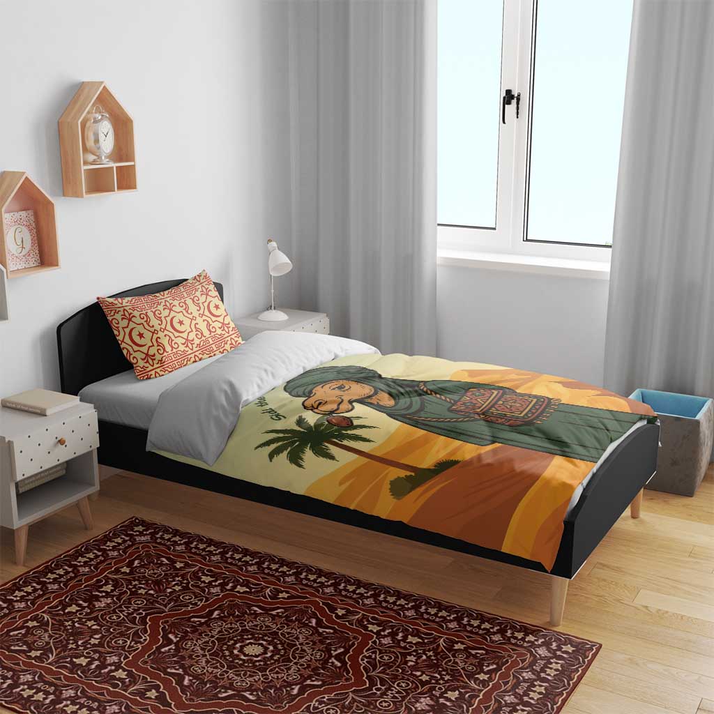 Mauritania Bedding Set - Sidi the Sahara Camel Cartoon and Desert Caravan Design TS04