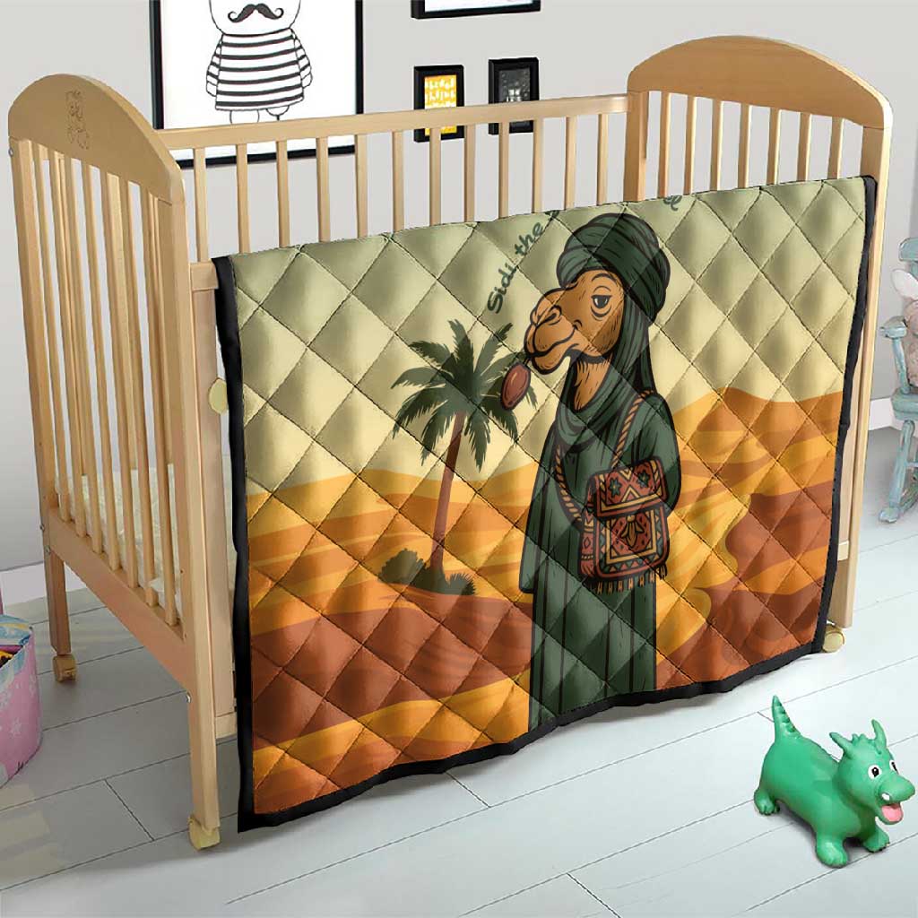 Mauritania Quilt - Sidi the Sahara Camel Cartoon and Desert Caravan Design TS04