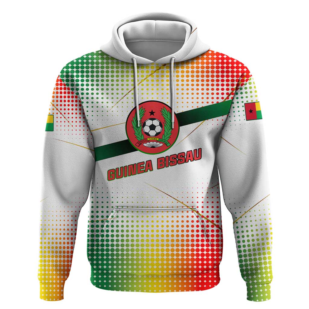 Guinea Bissau Hoodie with White Green Red Gradient Design TS04