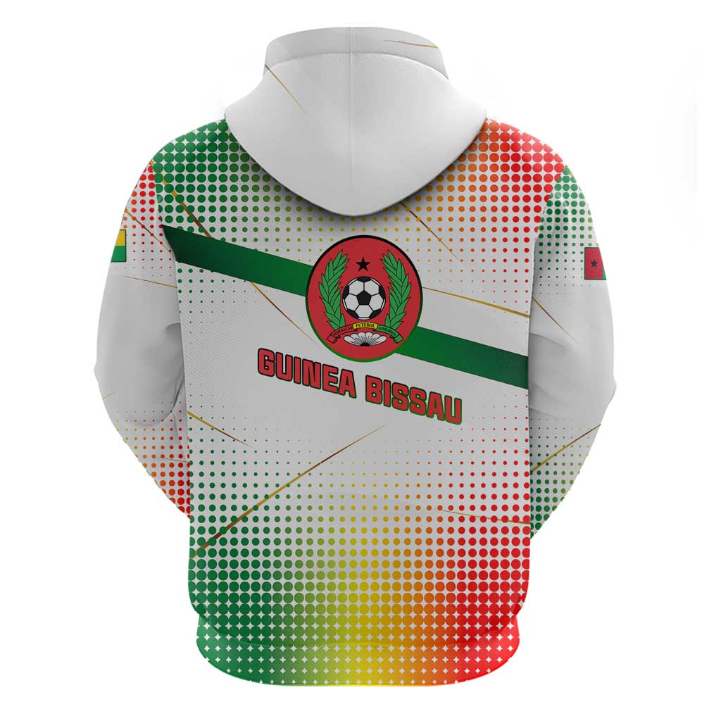 Guinea Bissau Hoodie with White Green Red Gradient Design TS04