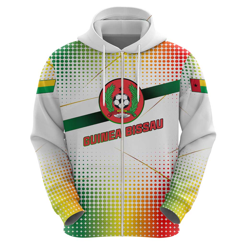 Guinea Bissau Hoodie with White Green Red Gradient Design TS04