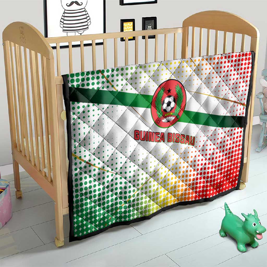 Guinea Bissau Quilt White Green Red Gradient TS04