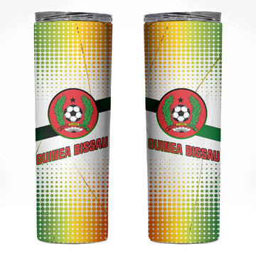 Guinea Bissau Skinny Tumbler White Green Red Gradient TS04