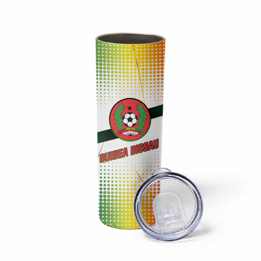 Guinea Bissau Skinny Tumbler White Green Red Gradient TS04