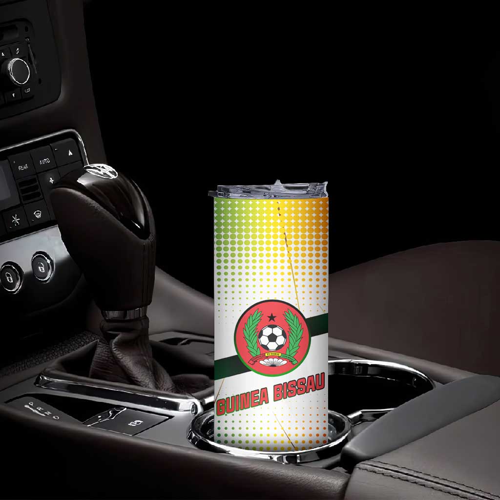 Guinea Bissau Skinny Tumbler White Green Red Gradient TS04