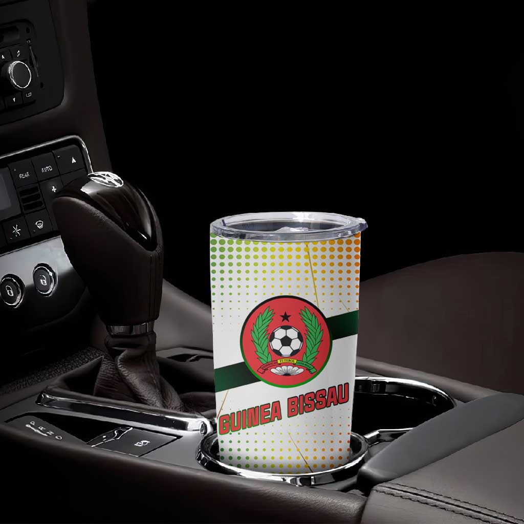 Guinea Bissau Tumbler Cup White Green Red Gradient TS04