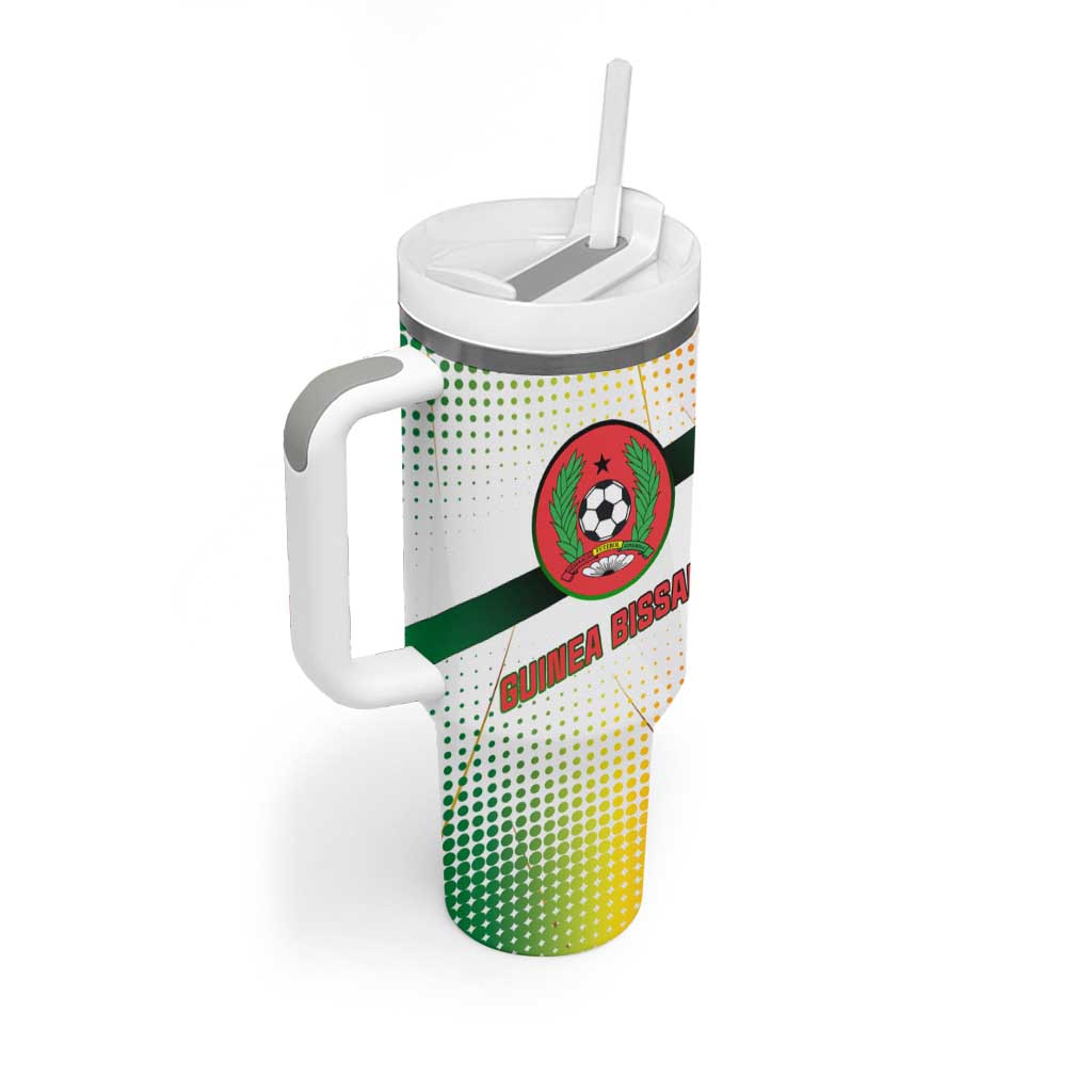 Guinea Bissau Tumbler With Handle White Green Red Gradient TS04