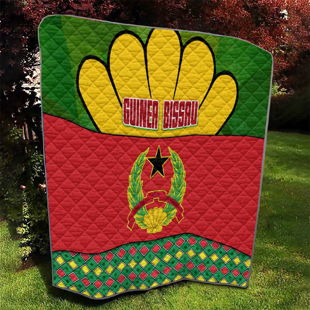 Guinea Bissau Quilt Red Yellow Green Geometric TS04
