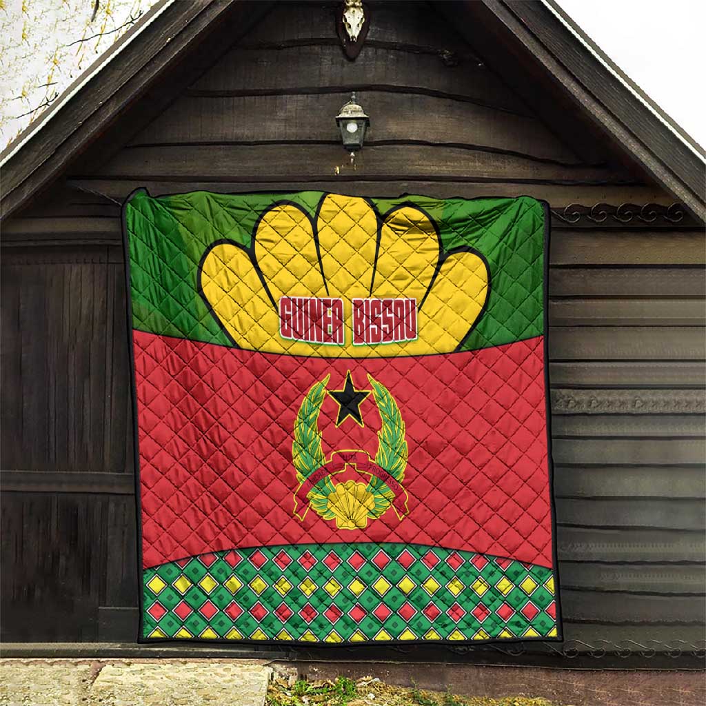 Guinea Bissau Quilt Red Yellow Green Geometric TS04