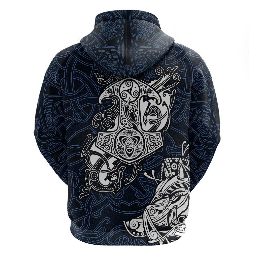 Viking Hoodie Legendary Viking Boar and Intricate Norse Patterns TS04