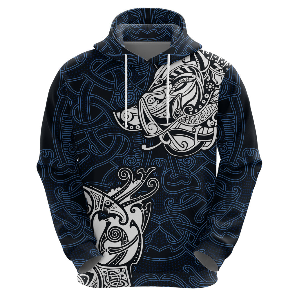 Viking Hoodie Legendary Viking Boar and Intricate Norse Patterns TS04