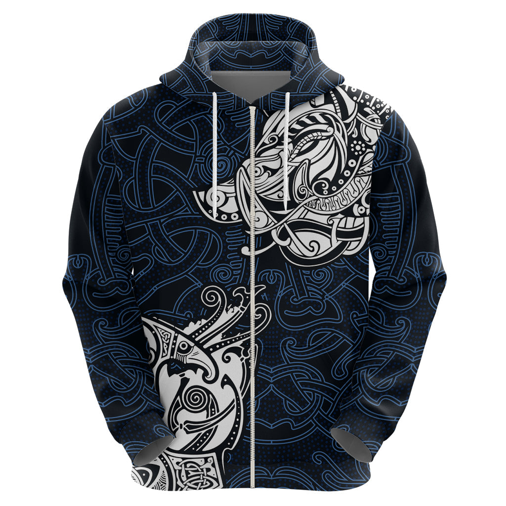Viking Hoodie Legendary Viking Boar and Intricate Norse Patterns TS04