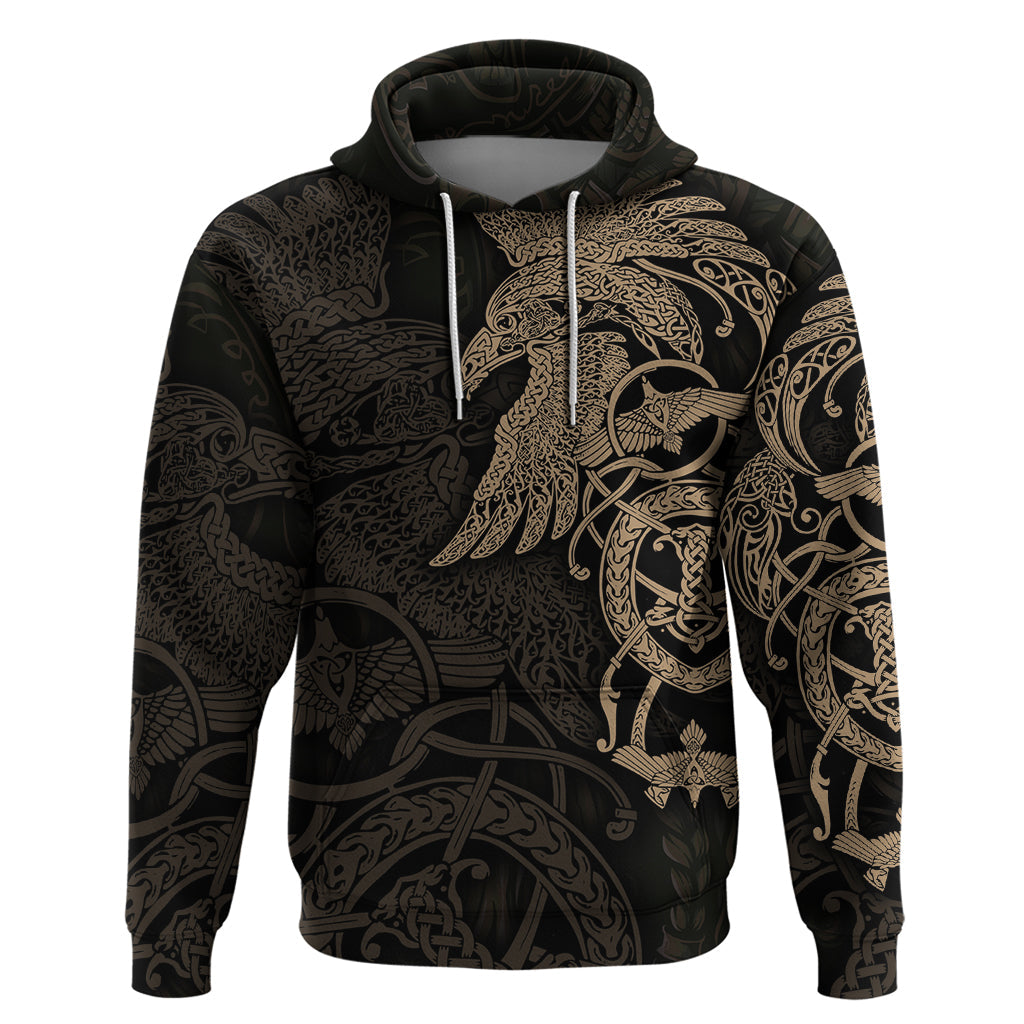 Viking Raven Hoodie Wisdom in Flight TS04