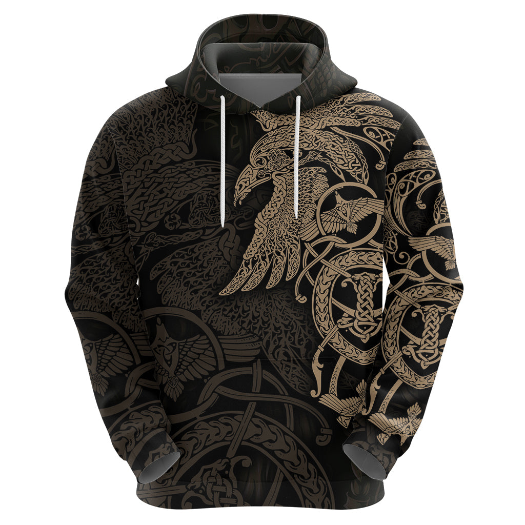 Viking Raven Hoodie Wisdom in Flight TS04