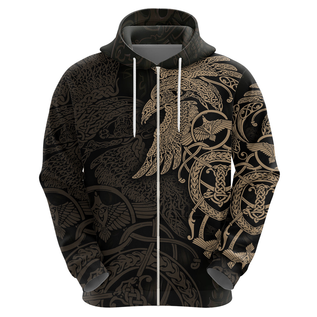 Viking Raven Hoodie Wisdom in Flight TS04