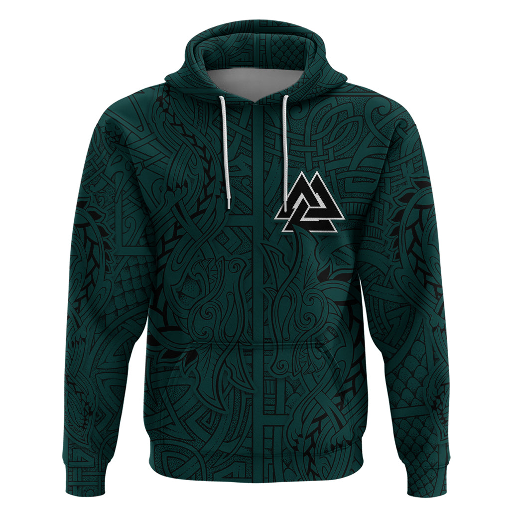 Viking Hoodie Ravens - Hugin And Munin TS04