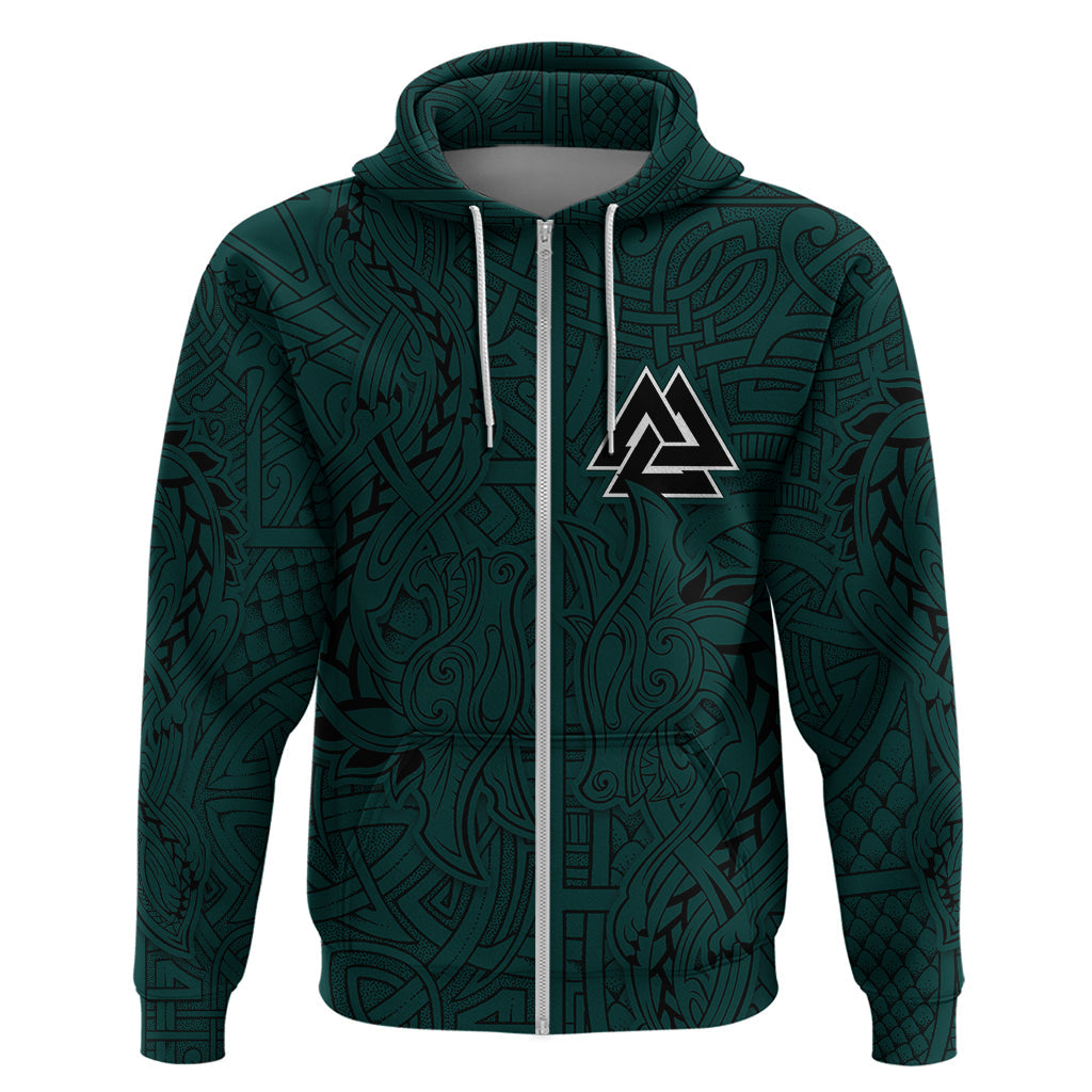Viking Hoodie Ravens - Hugin And Munin TS04