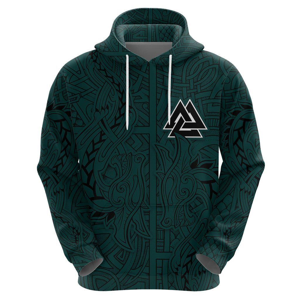 Viking Hoodie Ravens - Hugin And Munin TS04