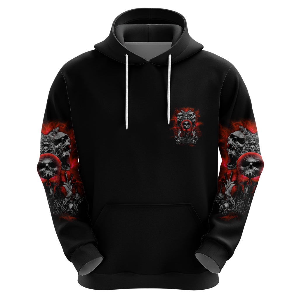 Walk Away I Have Anger Issues Skull Hoodie TS04