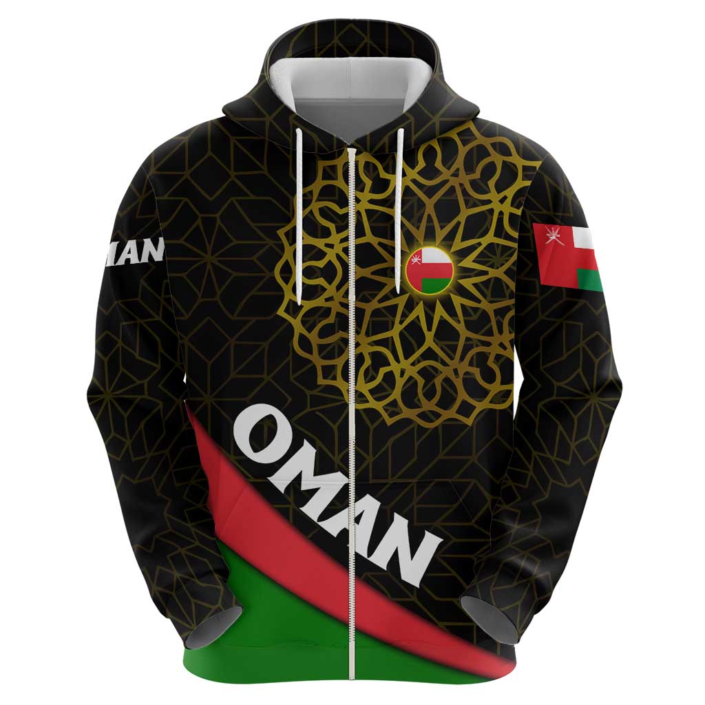 Oman Hoodie with Camel Landscape and Geometric Pattern Design TS04