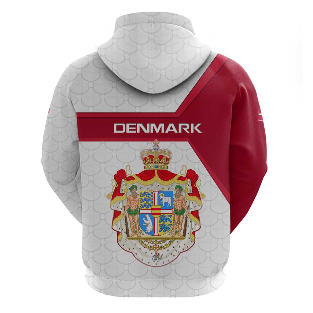 Denmark Hoodie with Cityscape Print and Royal Coat of Arms Design TS04