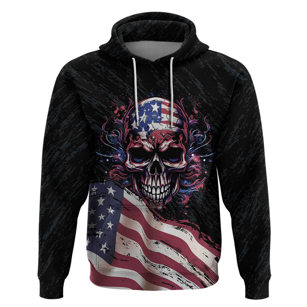 American Flag Skull Hoodie Sorry If My Patriotism Offends You Trust Me TS04