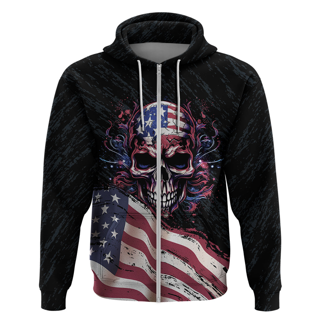 American Flag Skull Hoodie Sorry If My Patriotism Offends You Trust Me TS04