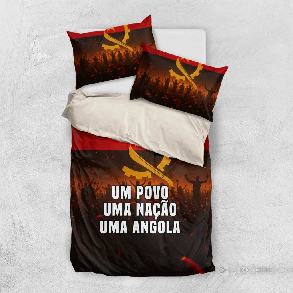 Angola Bedding Set Red Black Yellow Grunge TS04