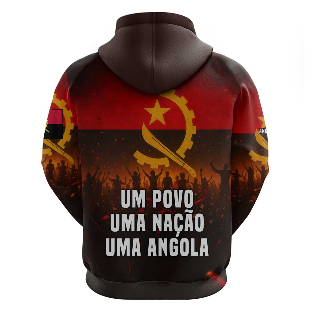 Angola Hoodie with Red Black Yellow Grunge Design TS04