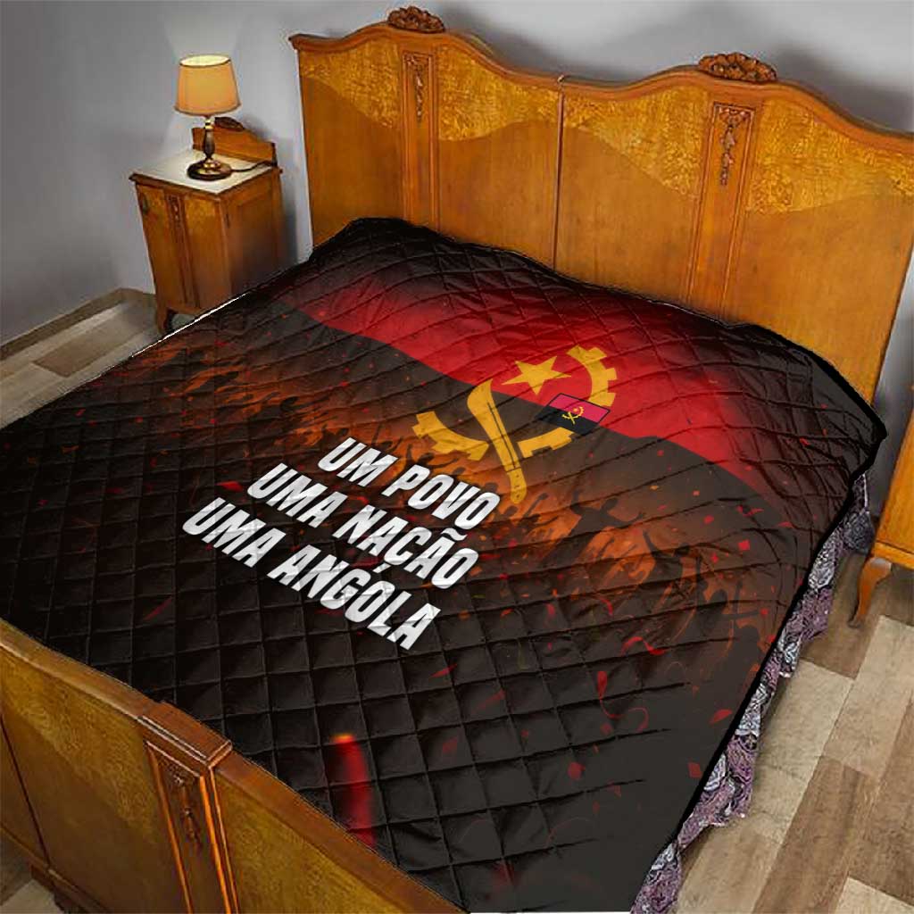 Angola Quilt Red Black Yellow Grunge TS04