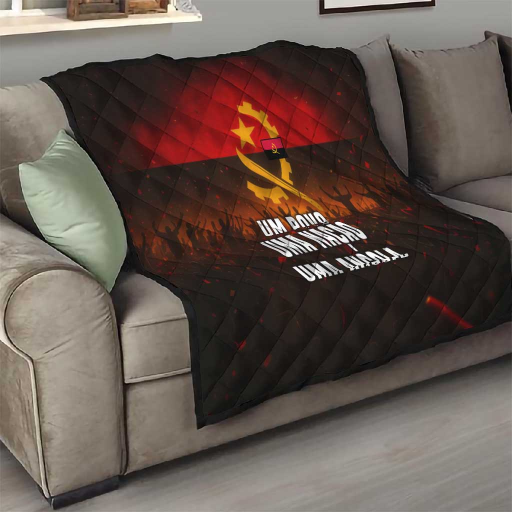 Angola Quilt Red Black Yellow Grunge TS04