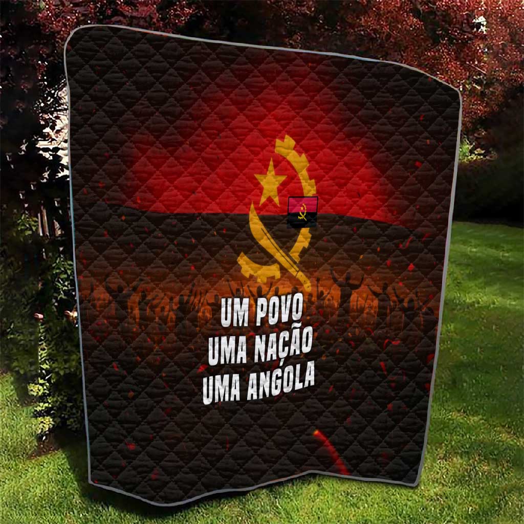 Angola Quilt Red Black Yellow Grunge TS04