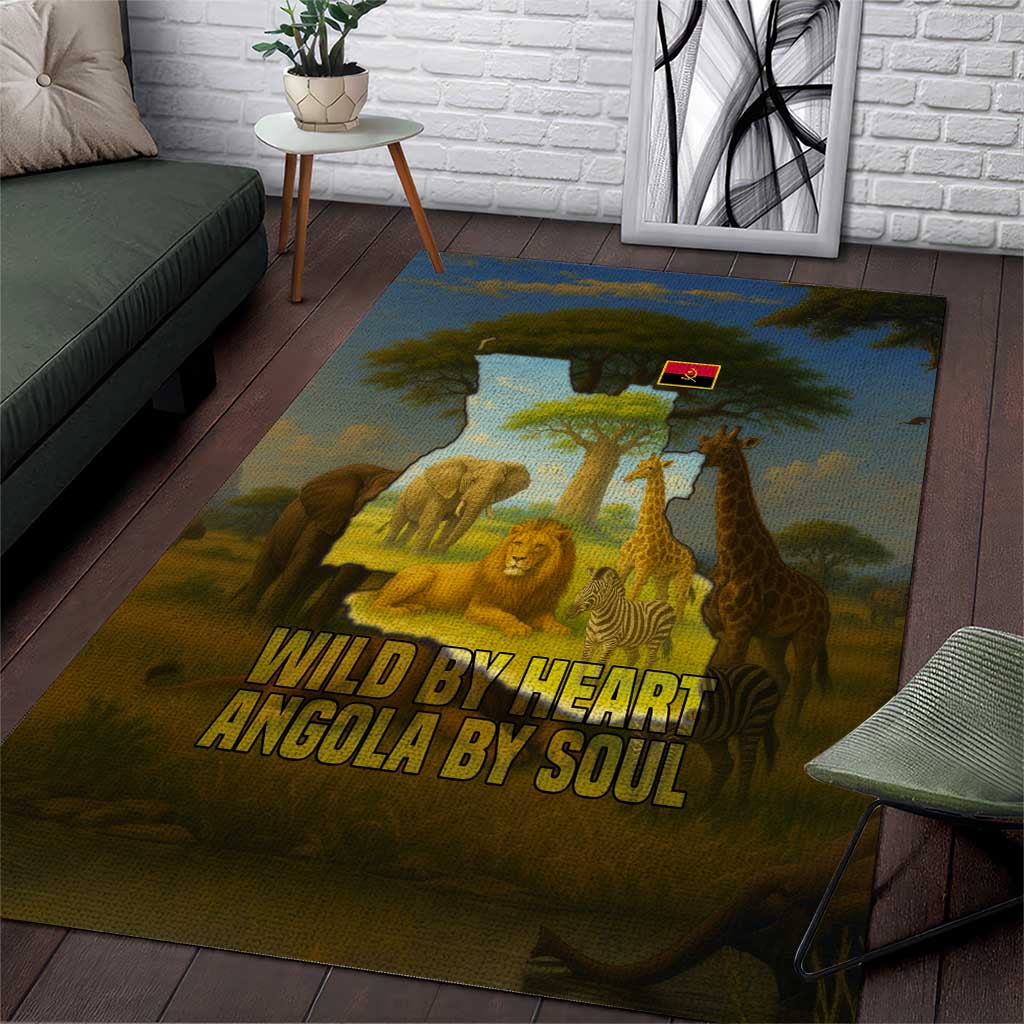 Angola Area Rug Savannah Wildlife and African Animal TS04