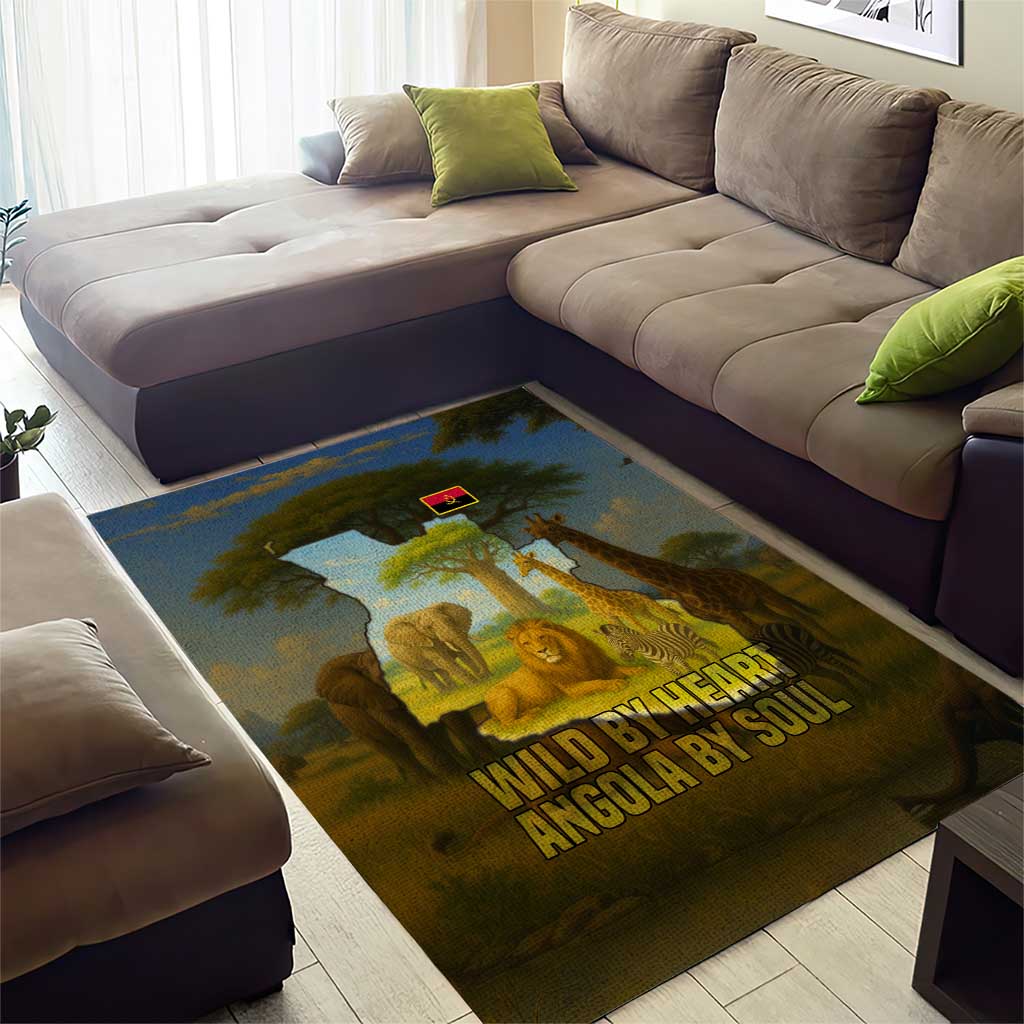 Angola Area Rug Savannah Wildlife and African Animal TS04