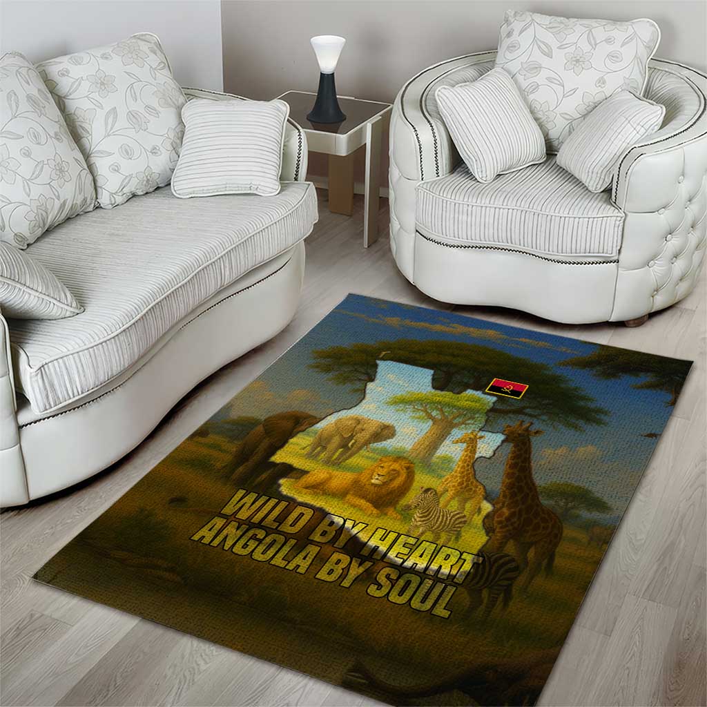 Angola Area Rug Savannah Wildlife and African Animal TS04