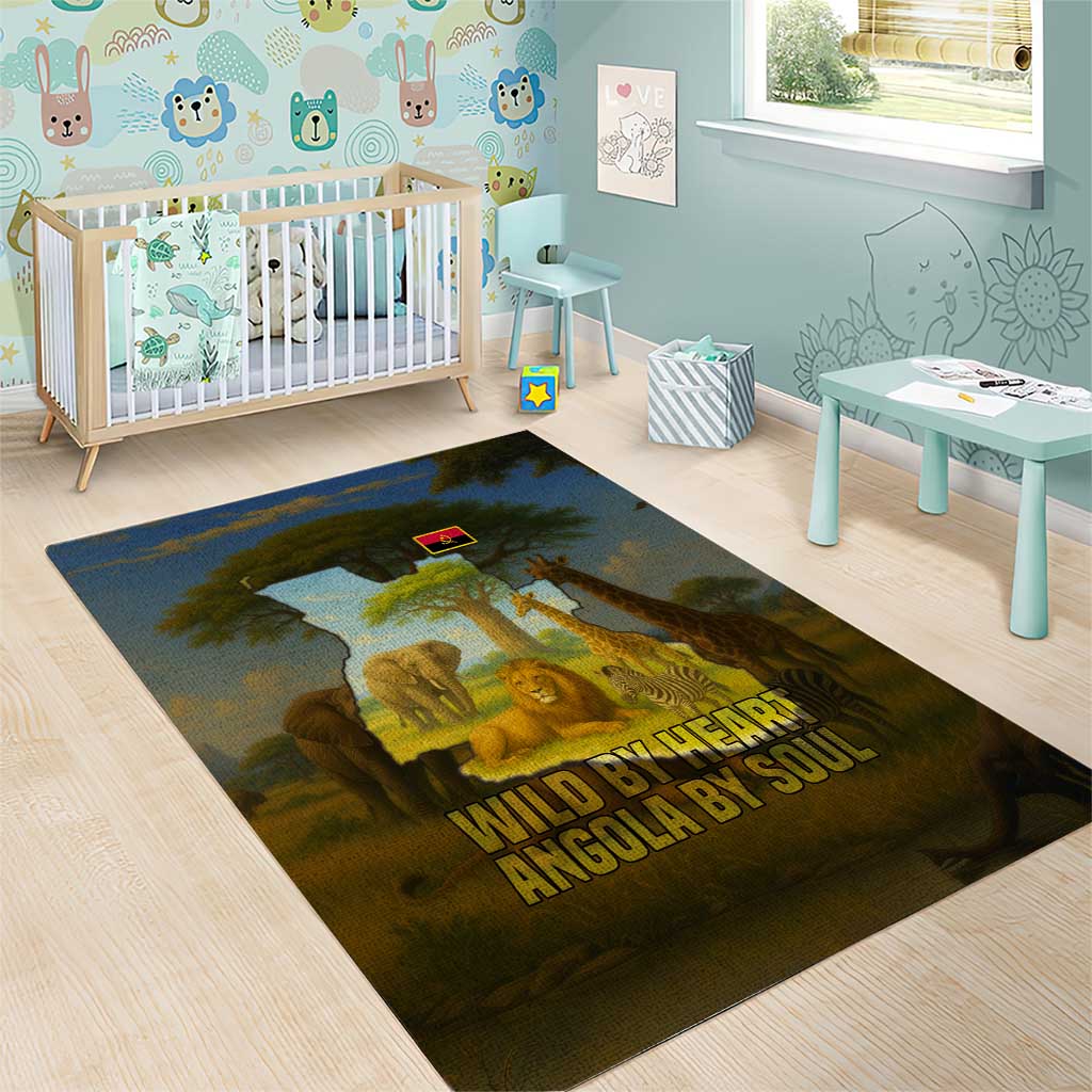 Angola Area Rug Savannah Wildlife and African Animal TS04