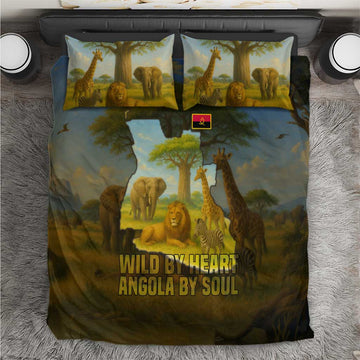 Angola Bedding Set Savannah Wildlife and African Animal TS04