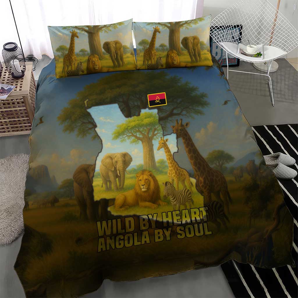 Angola Bedding Set Savannah Wildlife and African Animal TS04