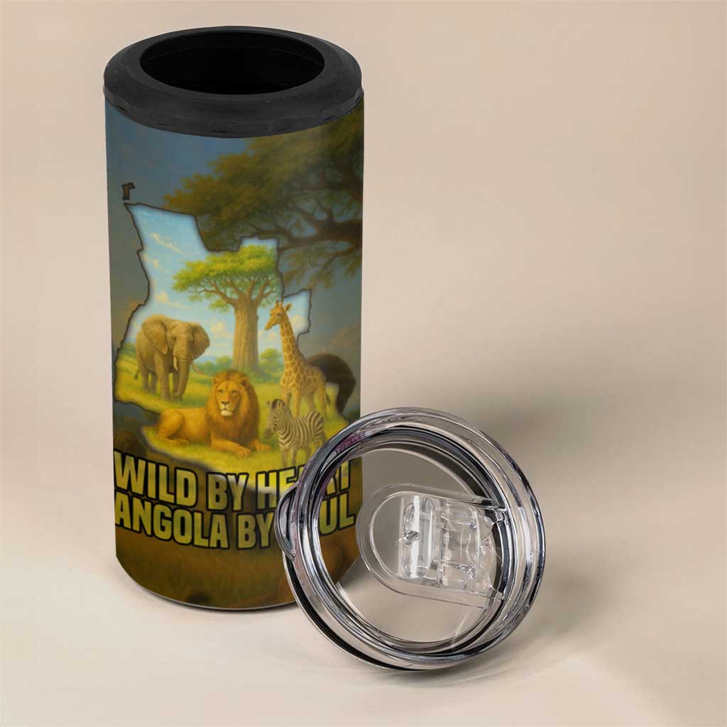 Angola 4 in 1 Can Cooler Tumbler Savannah Wildlife and African Animal TS04
