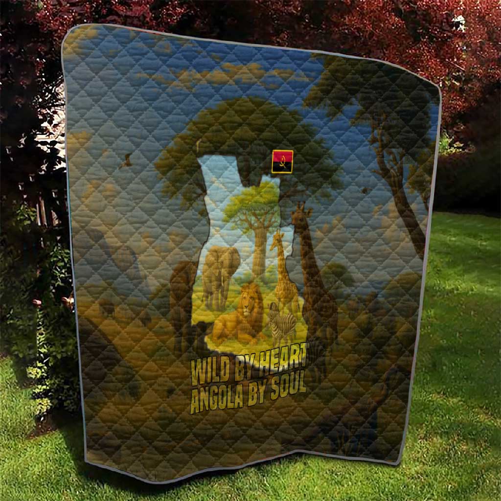 Angola Quilt Savannah Wildlife and African Animal TS04