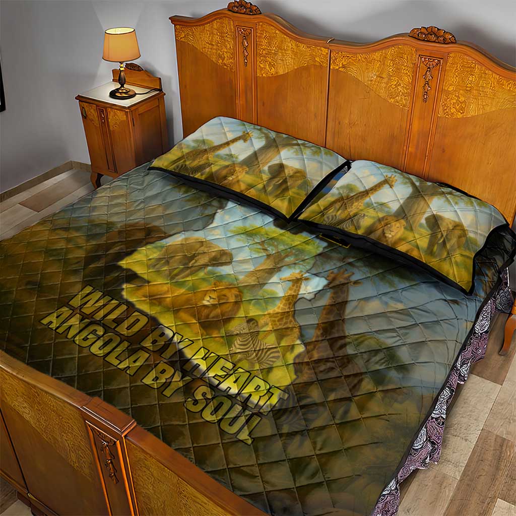 Angola Quilt Bed Set Savannah Wildlife and African Animal TS04