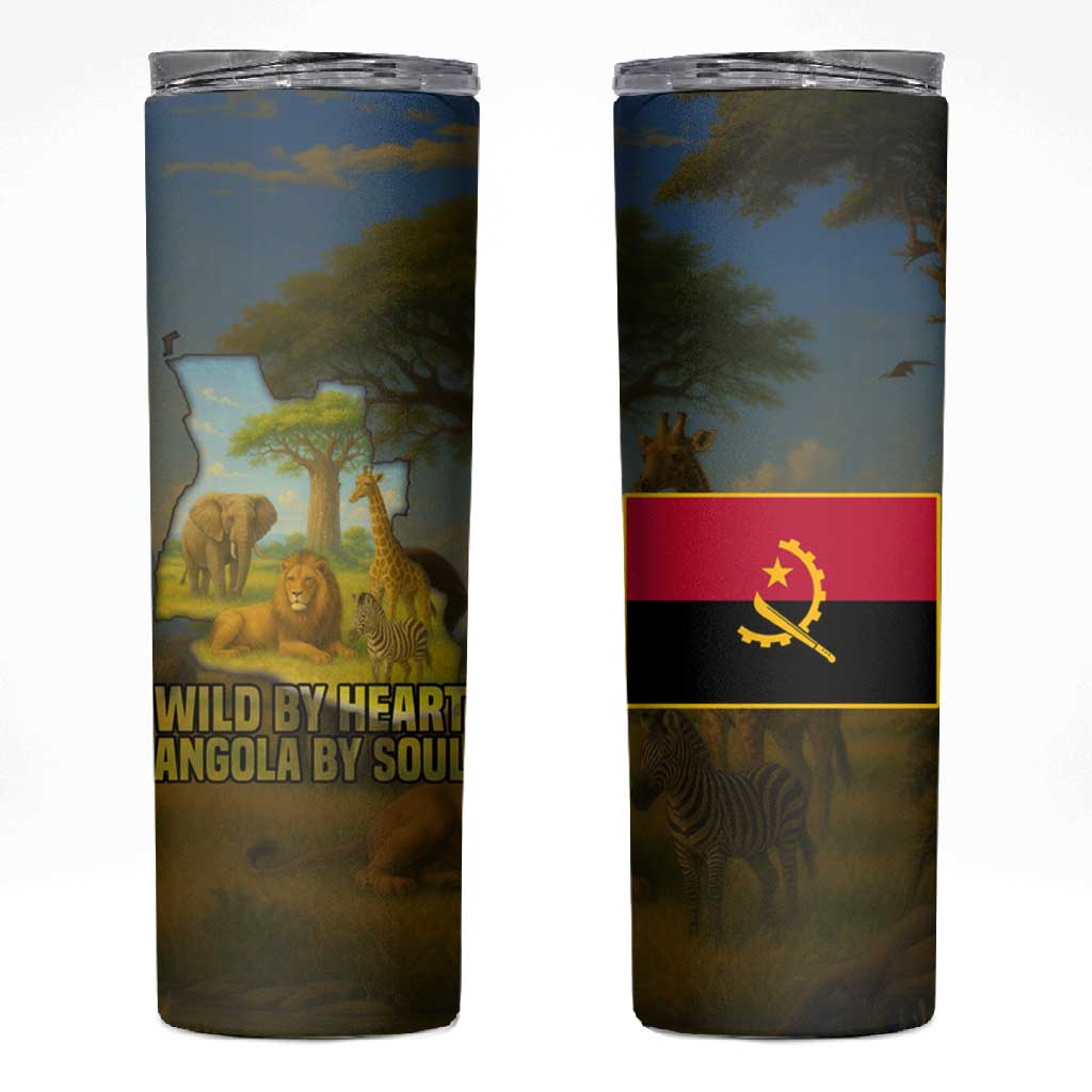 Angola Skinny Tumbler Savannah Wildlife and African Animal TS04